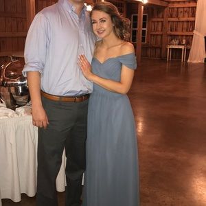 Bill levkoff steel color dress size 2